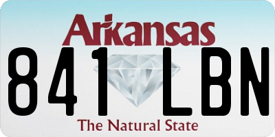 AR license plate 841LBN