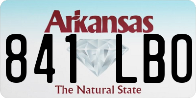 AR license plate 841LBO