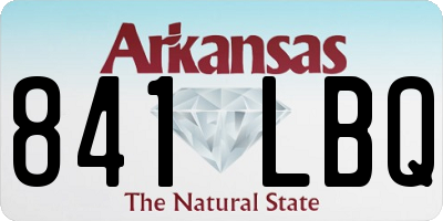AR license plate 841LBQ