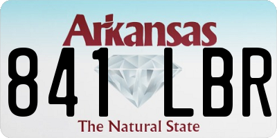 AR license plate 841LBR
