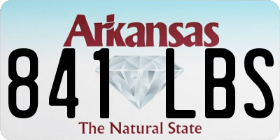 AR license plate 841LBS