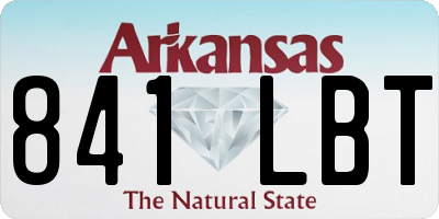 AR license plate 841LBT