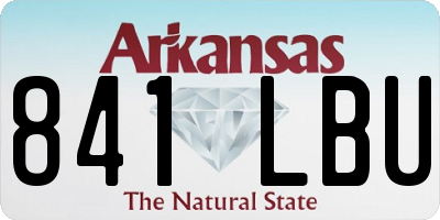 AR license plate 841LBU