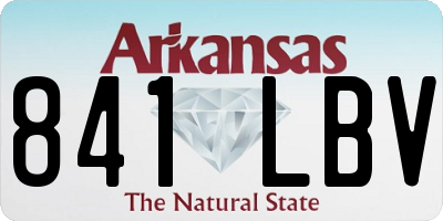 AR license plate 841LBV