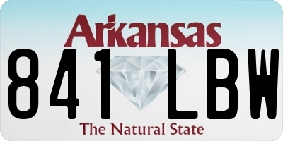 AR license plate 841LBW