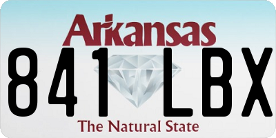 AR license plate 841LBX