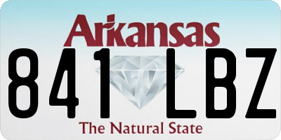 AR license plate 841LBZ