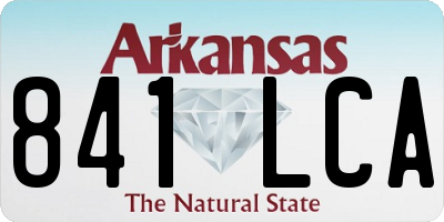 AR license plate 841LCA