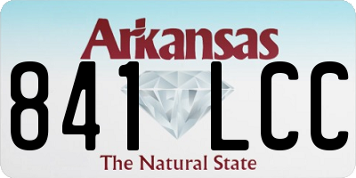 AR license plate 841LCC