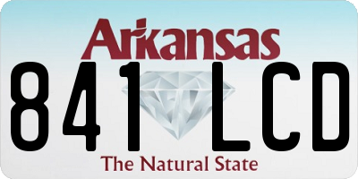 AR license plate 841LCD