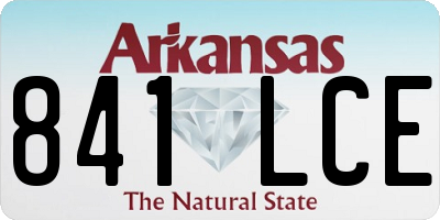 AR license plate 841LCE