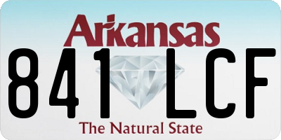 AR license plate 841LCF