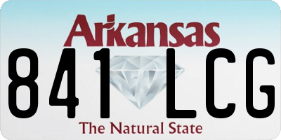 AR license plate 841LCG