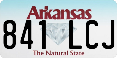 AR license plate 841LCJ