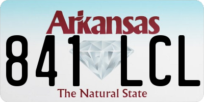AR license plate 841LCL