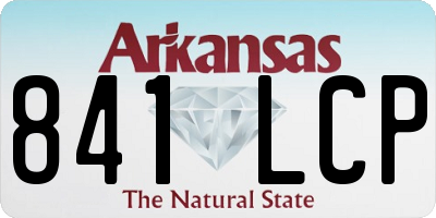 AR license plate 841LCP