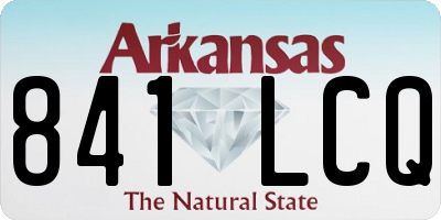 AR license plate 841LCQ