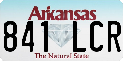 AR license plate 841LCR