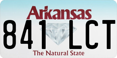 AR license plate 841LCT