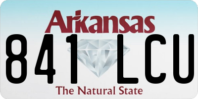 AR license plate 841LCU