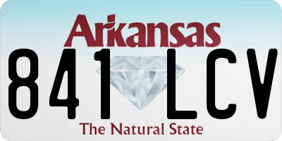 AR license plate 841LCV