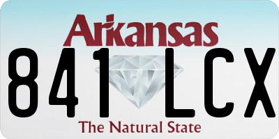 AR license plate 841LCX