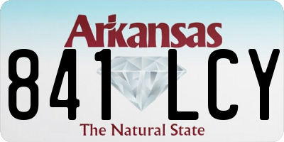 AR license plate 841LCY