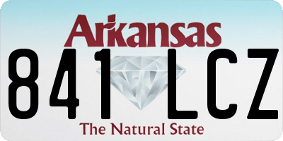 AR license plate 841LCZ
