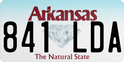 AR license plate 841LDA