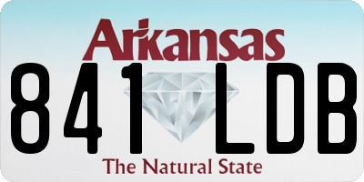 AR license plate 841LDB