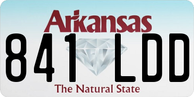 AR license plate 841LDD