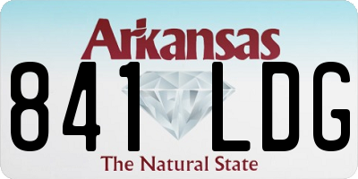 AR license plate 841LDG