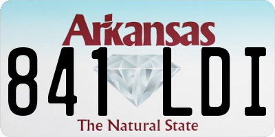 AR license plate 841LDI