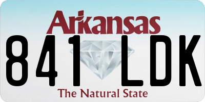 AR license plate 841LDK