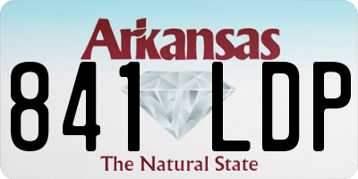 AR license plate 841LDP