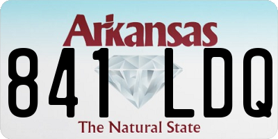 AR license plate 841LDQ