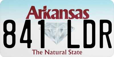 AR license plate 841LDR