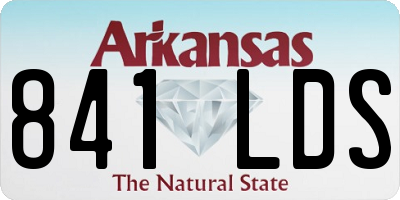 AR license plate 841LDS