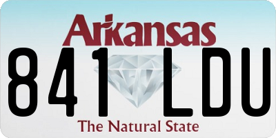 AR license plate 841LDU