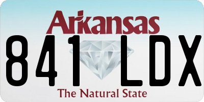 AR license plate 841LDX