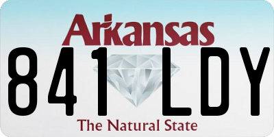 AR license plate 841LDY