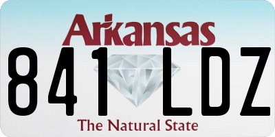 AR license plate 841LDZ