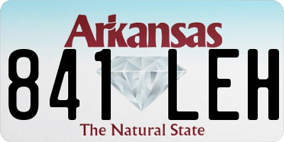 AR license plate 841LEH