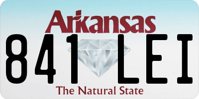 AR license plate 841LEI