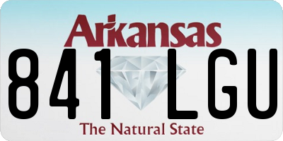 AR license plate 841LGU