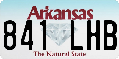 AR license plate 841LHB