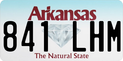 AR license plate 841LHM