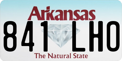 AR license plate 841LHO