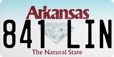 AR license plate 841LIN