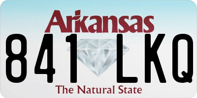 AR license plate 841LKQ